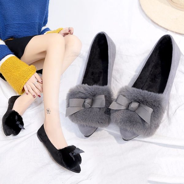 women fur flats short plush woman shoes faux fur slip on flat shoes winter pointed toe comfortable boat 6814, Black
women fur flats short plush woman shoes faux fur slip on flat shoes winter pointed toe comfortable boat 6814, Black