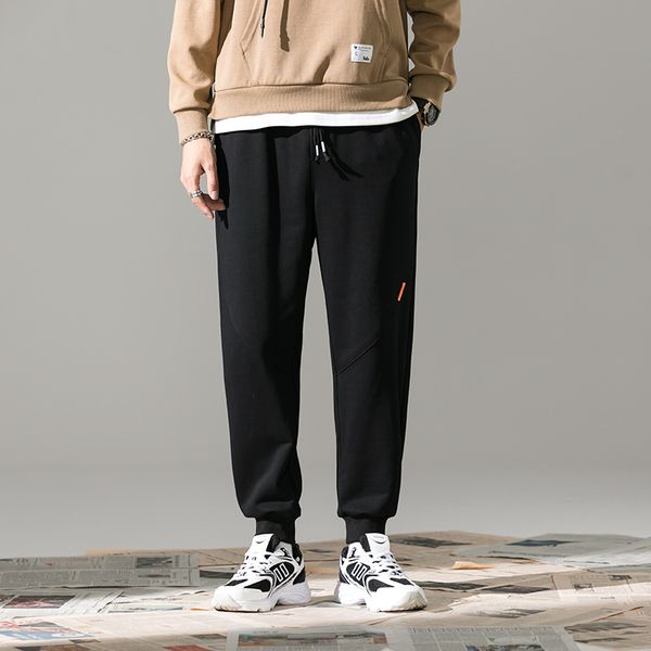 mens fashion gym sportswear jogging pant, Black