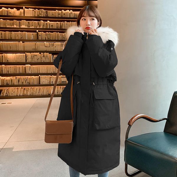 long winter jacket women clothes loose padded down cotton coat female warm thicken hooded casual winter parkas outerwear q3083, Black
long winter jacket women clothes loose padded down cotton coat female warm thicken hooded casual winter parkas outerwear q3083, Black