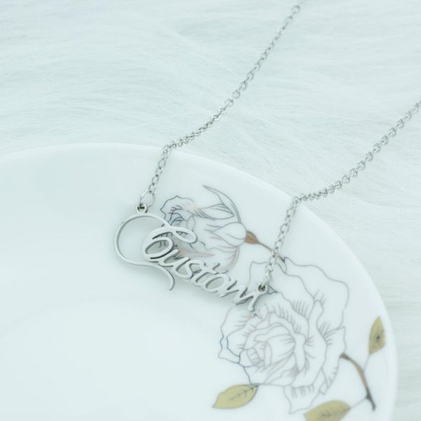 personalized baby name pendant necklace custom letters words necklace especial gift for kid's women men jewelry gold hip hop, Silver
personalized baby name pendant necklace custom letters words necklace especial gift for kid's women men jewelry gold hip hop, Silver