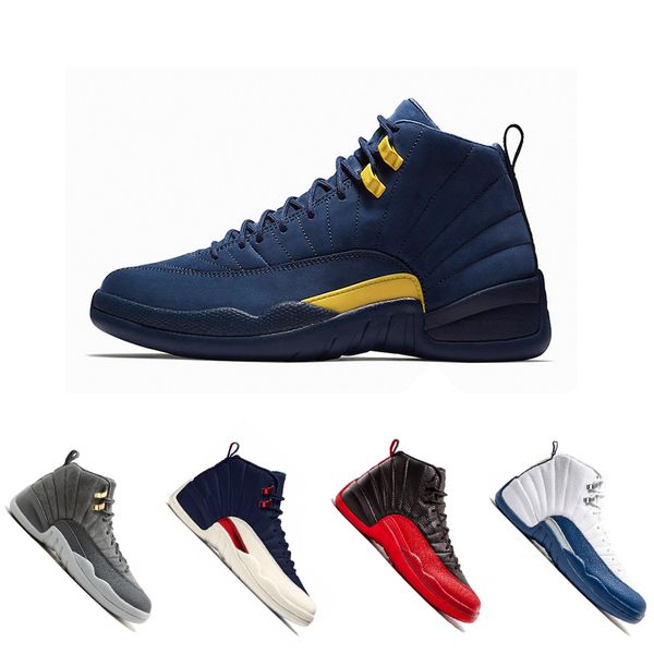 new michigan 12 12s mens basketball shoes college navy dark grey flu game playoffs french blue gym red trainers sports sneakers shoes 8-13
new michigan 12 12s mens basketball shoes college navy dark grey flu game playoffs french blue gym red trainers sports sneakers shoes 8-13