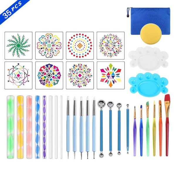 42/38/35 / 29pcs diy mandala расставить tools kit мандала трафарет малярные краски tray раскраску rocks art tray
42/38/35 / 29pcs diy mandala расставить tools kit мандала трафарет малярные краски tray раскраску rocks art tray