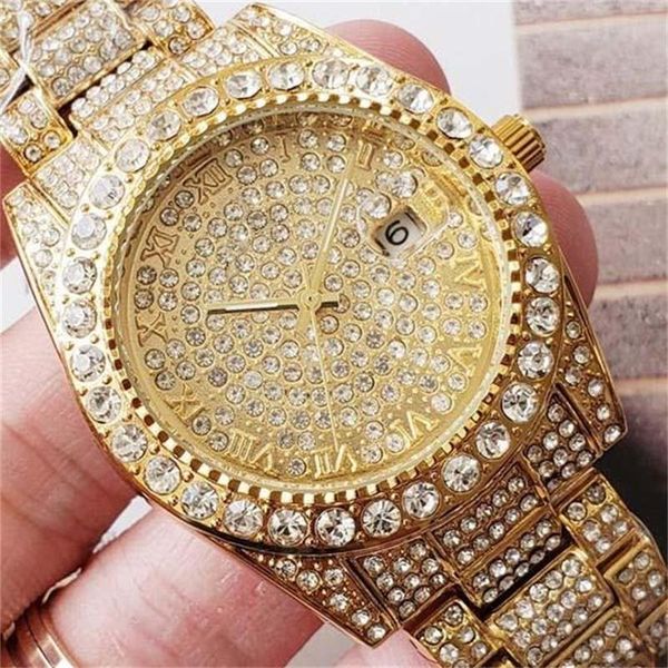 fashion women diamond watches female designer luxury watches round 39mm wristwatch full iced out watch roman number hour mark day date clock, Slivery;brown
fashion women diamond watches female designer luxury watches round 39mm wristwatch full iced out watch roman number hour mark day date clock, Slivery;brown