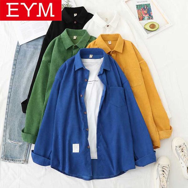 casual corduroy shirt women 2020 new spring autumn ladies solid color blouses and long sleeve loose boyfriend style shirt, White
casual corduroy shirt women 2020 new spring autumn ladies solid color blouses and long sleeve loose boyfriend style shirt, White