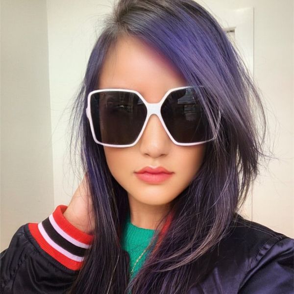 sunglasses fashion classic oversized retro ladies plastic outdoor gradient travel uv400, White;black
sunglasses fashion classic oversized retro ladies plastic outdoor gradient travel uv400, White;black