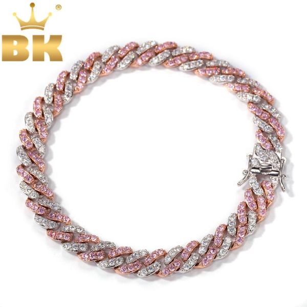 the bling king women bracelet 9mm iced out rose gold cuban link with white &pink cubic zirconia bracelets jewelry, Black
the bling king women bracelet 9mm iced out rose gold cuban link with white &pink cubic zirconia bracelets jewelry, Black