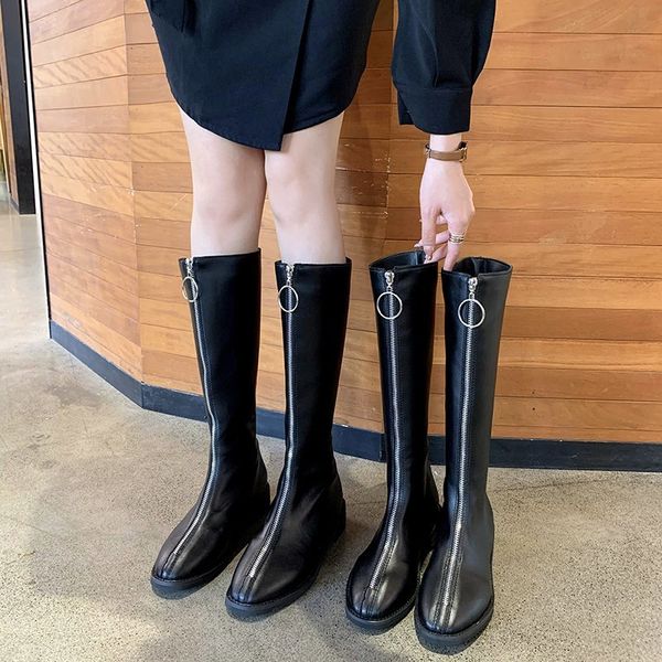 women boots over knee booties ladies boots-women round toe brand women's shoes zipper low heels booties over-the-knee 2020, Black
women boots over knee booties ladies boots-women round toe brand women's shoes zipper low heels booties over-the-knee 2020, Black