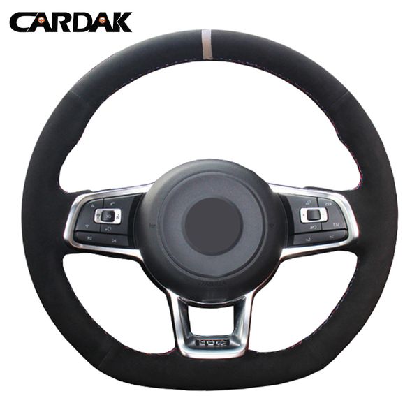 black suede white marker car steering wheel cover for volkswagen golf 7 gti golf r mk7 polo scirocco 2015 2016 car accessories
black suede white marker car steering wheel cover for volkswagen golf 7 gti golf r mk7 polo scirocco 2015 2016 car accessories