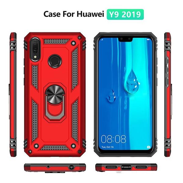 shockproof doom armor metal aluminum phone case for huawei y9 2019 360 finger ring magnetic suction cover case
shockproof doom armor metal aluminum phone case for huawei y9 2019 360 finger ring magnetic suction cover case