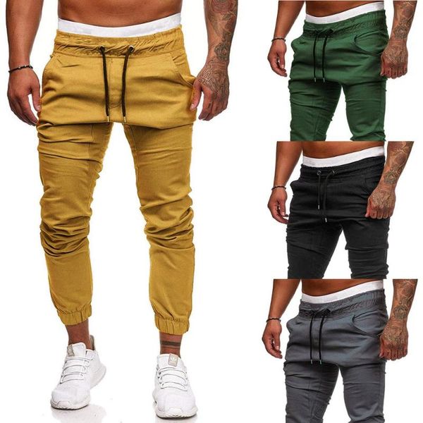 men's pants youth casual long trousers solid color tie rope elastic sports baggy overalls european and american, Black
men's pants youth casual long trousers solid color tie rope elastic sports baggy overalls european and american, Black