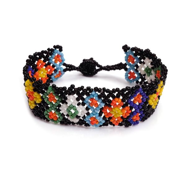 beurself bohemian colorful seed bead elastic stretch bracelet handmade adjustable flower ethnic strand bangle women jewelry, Black
beurself bohemian colorful seed bead elastic stretch bracelet handmade adjustable flower ethnic strand bangle women jewelry, Black