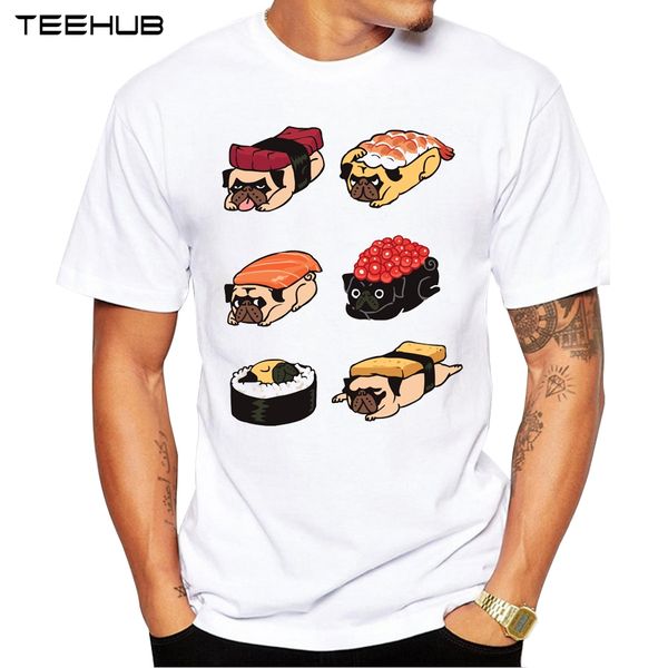 2019 men t shirts fashion sushi pug design short sleeve casual hipster pugs t-shirt cool tee
2019 men t shirts fashion sushi pug design short sleeve casual hipster pugs t-shirt cool tee