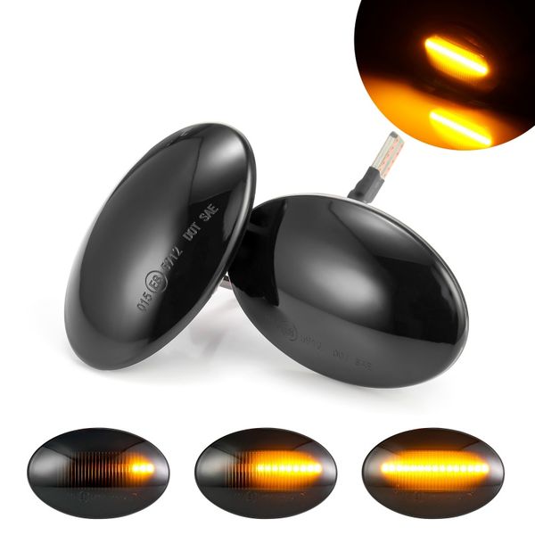 2pcs for fiesta mondeo flowing water indicator led streamer side marker turn signal light smoked shell indicator lights
2pcs for fiesta mondeo flowing water indicator led streamer side marker turn signal light smoked shell indicator lights