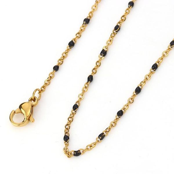 304 stainless steel link cable chain necklace gold color enamel 45.5cm(17 7/8") long, chain size: 2x1.5mm( 1/8" x1.5mm), 1 pc, Silver
304 stainless steel link cable chain necklace gold color enamel 45.5cm(17 7/8") long, chain size: 2x1.5mm( 1/8" x1.5mm), 1 pc, Silver