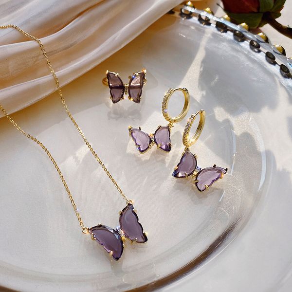 purple glass butterfly necklace women fashion jewelry gold chain animal pendant chic choker necklaces girls party jewellery, Silver
purple glass butterfly necklace women fashion jewelry gold chain animal pendant chic choker necklaces girls party jewellery, Silver