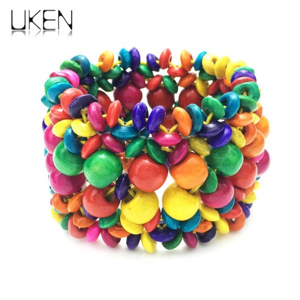 uken new arrival vintage bracelet for women bohemian one direction strand bracelets multi layer wood statement jewelry, Black
uken new arrival vintage bracelet for women bohemian one direction strand bracelets multi layer wood statement jewelry, Black