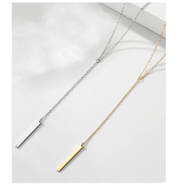 pendant necklaces ins vertical y-shaped necklace ipg18k gold-plated titanium steel trend temperament fashion wild sweater chain long, Silver
pendant necklaces ins vertical y-shaped necklace ipg18k gold-plated titanium steel trend temperament fashion wild sweater chain long, Silver
