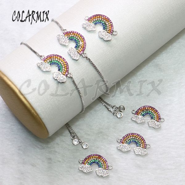 charm bracelets 5 pieces rainbow shape zircon pendants jewelry for women gift 5419, Golden;silver
charm bracelets 5 pieces rainbow shape zircon pendants jewelry for women gift 5419, Golden;silver