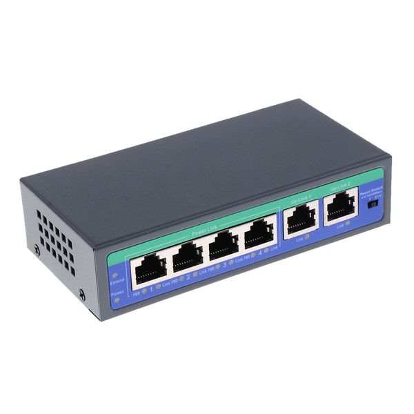 6 port 10/100mbps 4 poe port & 2 uplink power over ethernet switch 4,5+/7,8- support 12v 24v 48v
6 port 10/100mbps 4 poe port & 2 uplink power over ethernet switch 4,5+/7,8- support 12v 24v 48v
