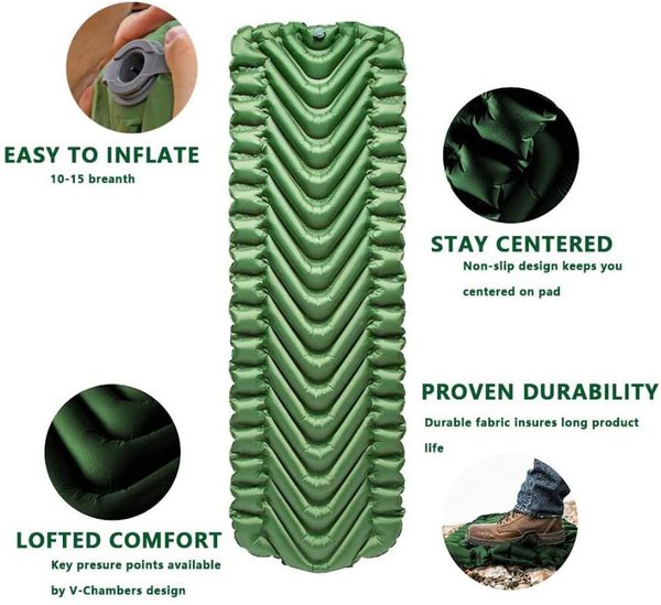 camping sleeping mat inflating mattress in the tent waterproof outdoor sleeping air bed portable camping pad pad
camping sleeping mat inflating mattress in the tent waterproof outdoor sleeping air bed portable camping pad pad