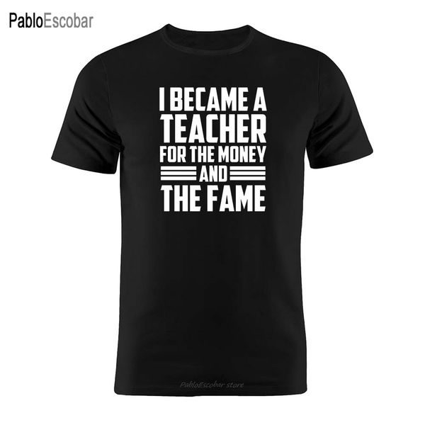 shubuzhi cotton t shirt teacher gift i became a teacher because of the money and fame funny silhouette artwork gift tee
shubuzhi cotton t shirt teacher gift i became a teacher because of the money and fame funny silhouette artwork gift tee