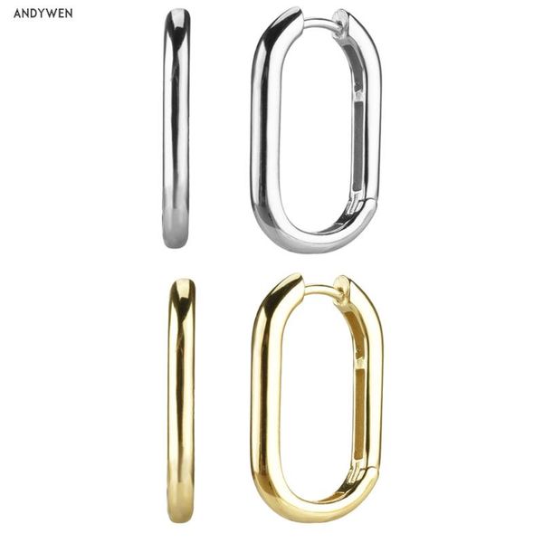 hoop & huggie andywen 925 sterling silver gold 25mm big oval hoops square women plain large loops circle luxury fashion european jewelry, Golden;silver
hoop & huggie andywen 925 sterling silver gold 25mm big oval hoops square women plain large loops circle luxury fashion european jewelry, Golden;silver