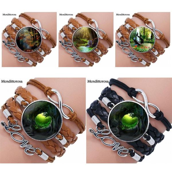 charm bracelets for beautiful scenery arrival glass multilayer black/brown leather bracelet bangle statement women round jewelry, Golden;silver
charm bracelets for beautiful scenery arrival glass multilayer black/brown leather bracelet bangle statement women round jewelry, Golden;silver