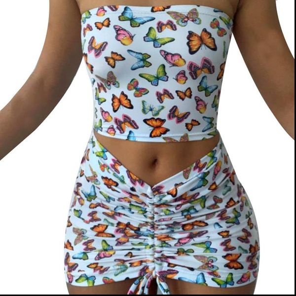 women wrapped chest tube short skirt two piece set butterfly printed 2 piece set summer fitness streetwear female clothes, Gray
women wrapped chest tube short skirt two piece set butterfly printed 2 piece set summer fitness streetwear female clothes, Gray