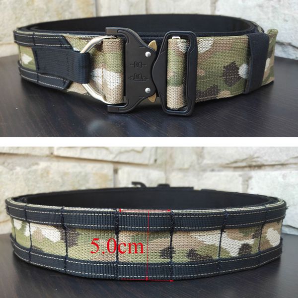 army belt tactical molle combat fighter belt multicam training gear men battle 5.0cm wide, Black;gray
army belt tactical molle combat fighter belt multicam training gear men battle 5.0cm wide, Black;gray