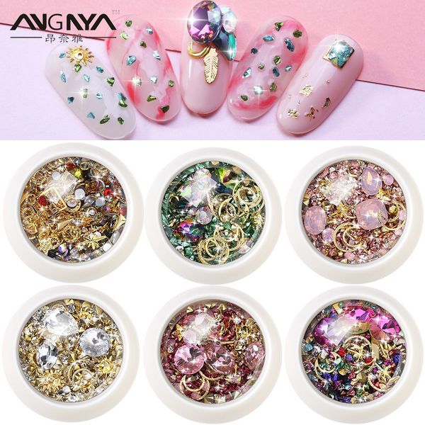 nail glitter angnya fashion 3d art decorations crystal rhinestones hollow star moon shape nails studs rivet beads diy accessories, Silver;gold
nail glitter angnya fashion 3d art decorations crystal rhinestones hollow star moon shape nails studs rivet beads diy accessories, Silver;gold
