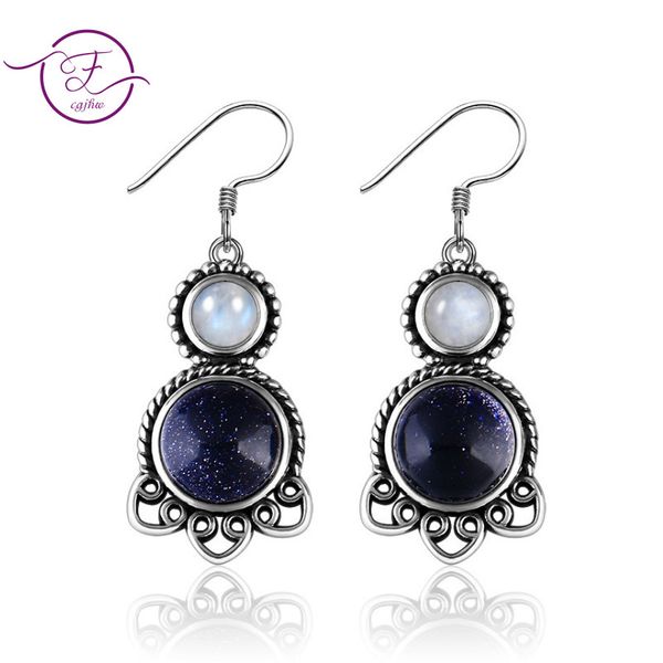 925 sterling silver pendant earrings 5mm 9mm round blue sandstone charoite cute cat ear earrings women jewelry wedding party
925 sterling silver pendant earrings 5mm 9mm round blue sandstone charoite cute cat ear earrings women jewelry wedding party
