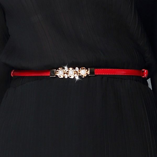 women's small belt decoration dress waist chain with patent leather simple fashion narrow small belt women, Black;brown
women's small belt decoration dress waist chain with patent leather simple fashion narrow small belt women, Black;brown
