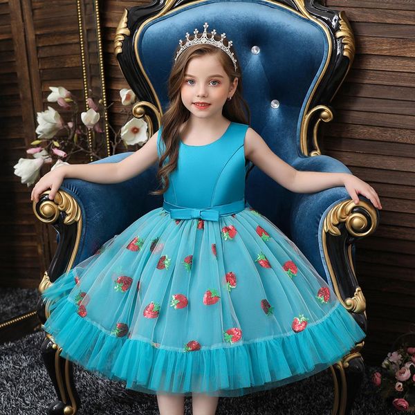 princess dress for christening gown girls children clothing embroidery birthday party robe fille vestido, Red;yellow
princess dress for christening gown girls children clothing embroidery birthday party robe fille vestido, Red;yellow