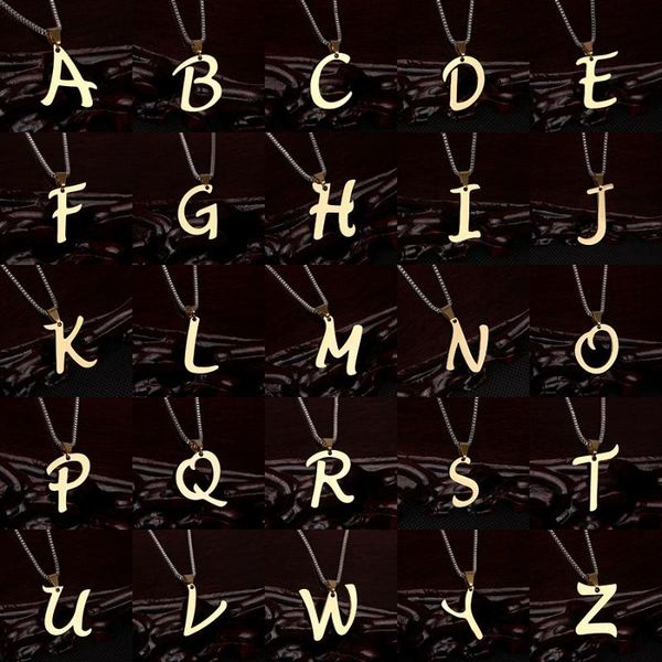 women girls initial letter necklace 26 letter charm necklace pendant men 316l stainless steel gold a to z pendant, Silver
women girls initial letter necklace 26 letter charm necklace pendant men 316l stainless steel gold a to z pendant, Silver