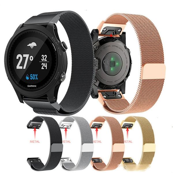 quick release milanese loop band for garmin fenix 5x 3 hr 6 watch band 20mm 22mm 26 mm bracelet for garmin forerunner 935
quick release milanese loop band for garmin fenix 5x 3 hr 6 watch band 20mm 22mm 26 mm bracelet for garmin forerunner 935