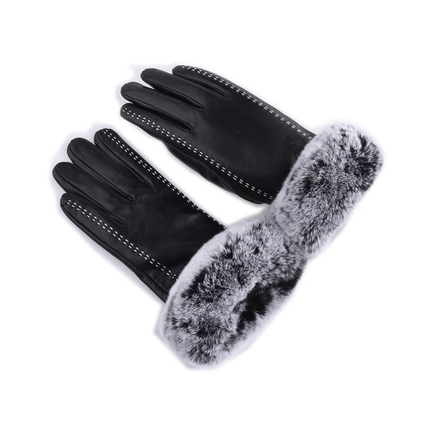 five fingers gloves winter fur genuine leather women feminino real sheepskin finger black/brown motorcycle mittens guantes mujer, Blue;gray
five fingers gloves winter fur genuine leather women feminino real sheepskin finger black/brown motorcycle mittens guantes mujer, Blue;gray
