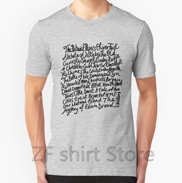 fashion cool men t shirt women funny tshirt charles dickens novels shirts short sleeve basic t-shirt
fashion cool men t shirt women funny tshirt charles dickens novels shirts short sleeve basic t-shirt