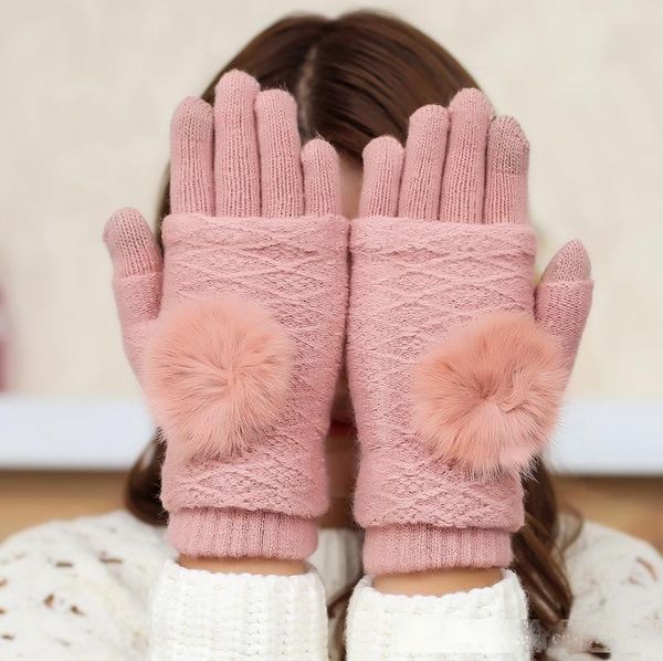 universal colorful winter warm touch gloves rabbit hair ball half finger gloves cotton capacitive screen conductive gloves dhl
universal colorful winter warm touch gloves rabbit hair ball half finger gloves cotton capacitive screen conductive gloves dhl