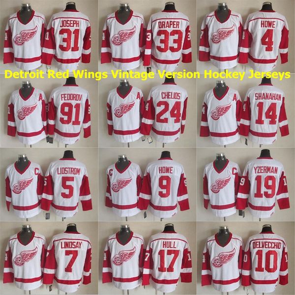 detroit red wings винтажная версия хоккея 14 шэнахэн 17 brett hull 19 стив айзерман 31 кертис джозеф 33 kris draper прошитой, Black;red
detroit red wings винтажная версия хоккея 14 шэнахэн 17 brett hull 19 стив айзерман 31 кертис джозеф 33 kris draper прошитой, Black;red