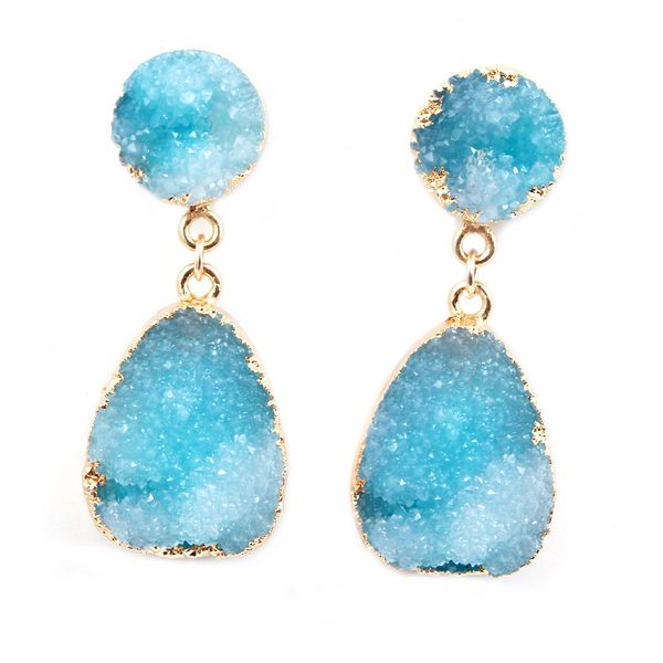 1pair fashion european druzy drusy resin stone earring for women water drop gold color handmade stud earring jewelry e1243, Golden;silver
1pair fashion european druzy drusy resin stone earring for women water drop gold color handmade stud earring jewelry e1243, Golden;silver