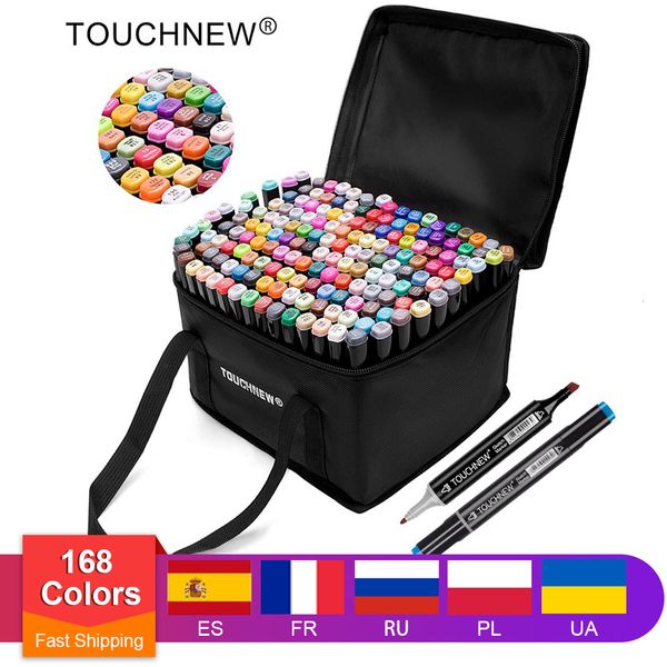 touchnew permanent alcohol ink markers brush dual tips professional drawing marker set art design 30/40/60/80/168 colors, Silver
touchnew permanent alcohol ink markers brush dual tips professional drawing marker set art design 30/40/60/80/168 colors, Silver