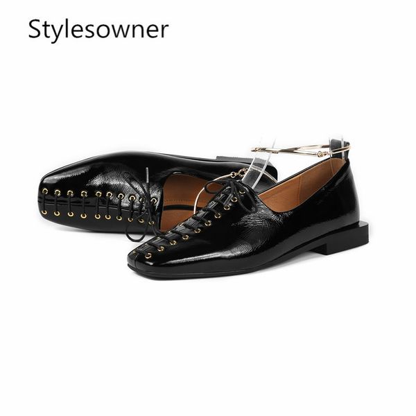 stylesowner popular trends hand-made woman pump shoes low heels fashion concise cow leather square toe metal female pumps, Black
stylesowner popular trends hand-made woman pump shoes low heels fashion concise cow leather square toe metal female pumps, Black