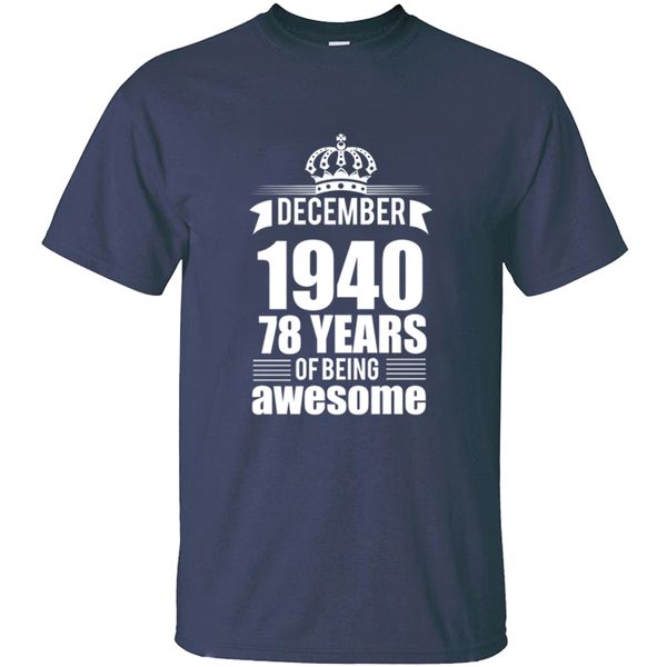 смешной повседневный декабря 1940 78 лет существования высокого tshirt для мужчин 100% хлопок основных твердых футболок camisetas tee tops
смешной повседневный декабря 1940 78 лет существования высокого tshirt для мужчин 100% хлопок основных твердых футболок camisetas tee tops