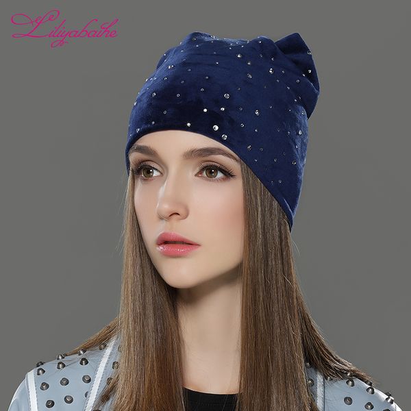 liliyabaihe women autumn and winter hat ladies cat girls hats for women skullies beanies fluff caps the most popular decoration, Blue;gray
liliyabaihe women autumn and winter hat ladies cat girls hats for women skullies beanies fluff caps the most popular decoration, Blue;gray