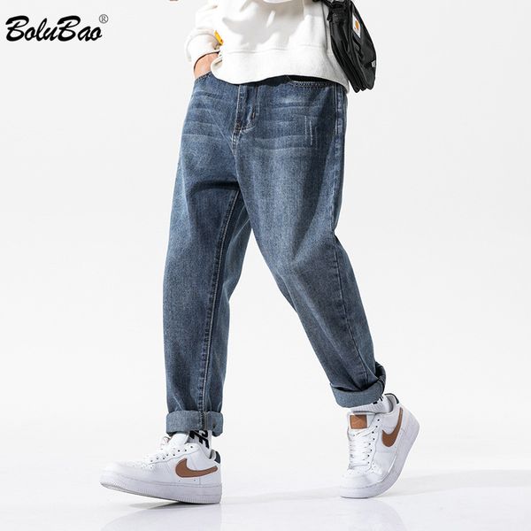 bolubao autumn men straight jeans fashion brand men's high street solid color denim pants trendy slim casual jeans male, Blue
bolubao autumn men straight jeans fashion brand men's high street solid color denim pants trendy slim casual jeans male, Blue