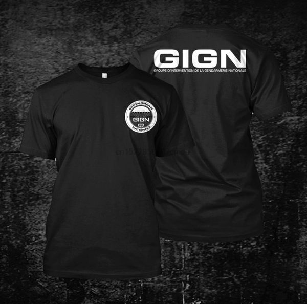 gign gendarmerie nationale - custom men t-shirt tee