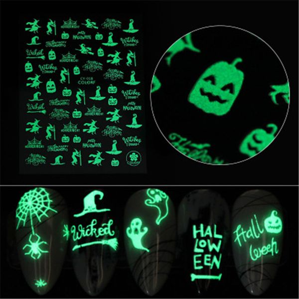 stickers & decals festive 3d nail sticker glow art for manicure halloween letter stamp design diy decorations accessories, Black
stickers & decals festive 3d nail sticker glow art for manicure halloween letter stamp design diy decorations accessories, Black