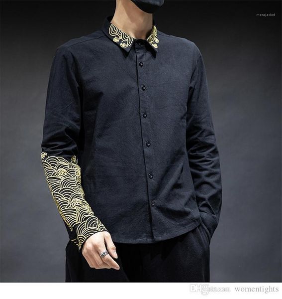 shirts embroidered panelled long sleeve mens shirts casual males clothing chinese style mens designer fashion slim, White;black
shirts embroidered panelled long sleeve mens shirts casual males clothing chinese style mens designer fashion slim, White;black