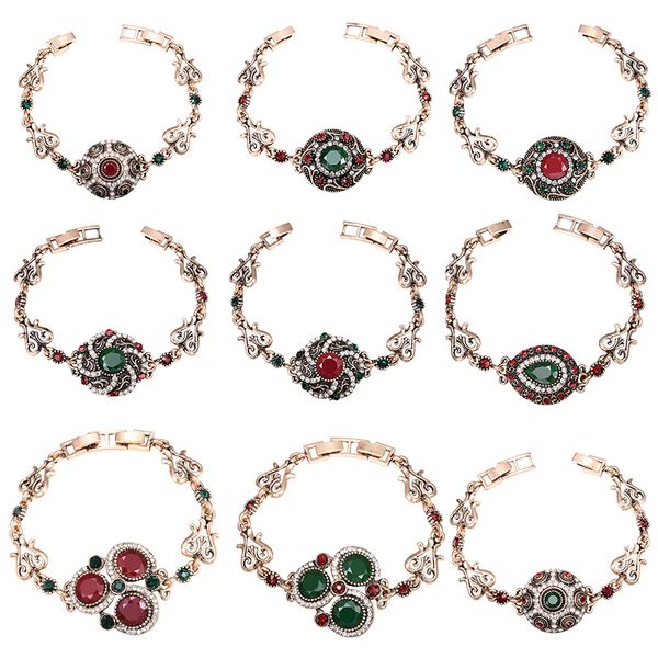 vintage turkey bracelet for women red green resin crystal plating gold-color geometric round bangle retro bohemian jewelry, Golden;silver
vintage turkey bracelet for women red green resin crystal plating gold-color geometric round bangle retro bohemian jewelry, Golden;silver