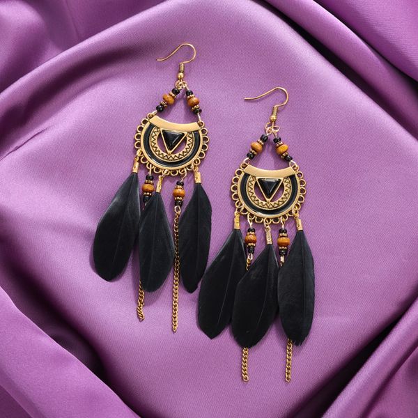 zoshi long earrings for women gold color beads dangle earrings wedding jewelry feather statement jewelry, Silver
zoshi long earrings for women gold color beads dangle earrings wedding jewelry feather statement jewelry, Silver